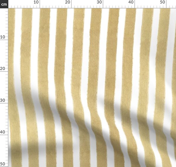1” Gold Stripes - vertical - faux | Spoonflower