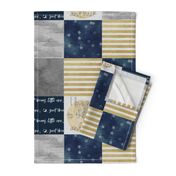 I Love You to the Moon And Back - Navy And gold