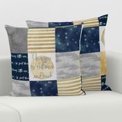 I Love You to the Moon And Back - Navy And gold