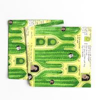 Cut and sew Saguaro cactus with birds doorstopper toy