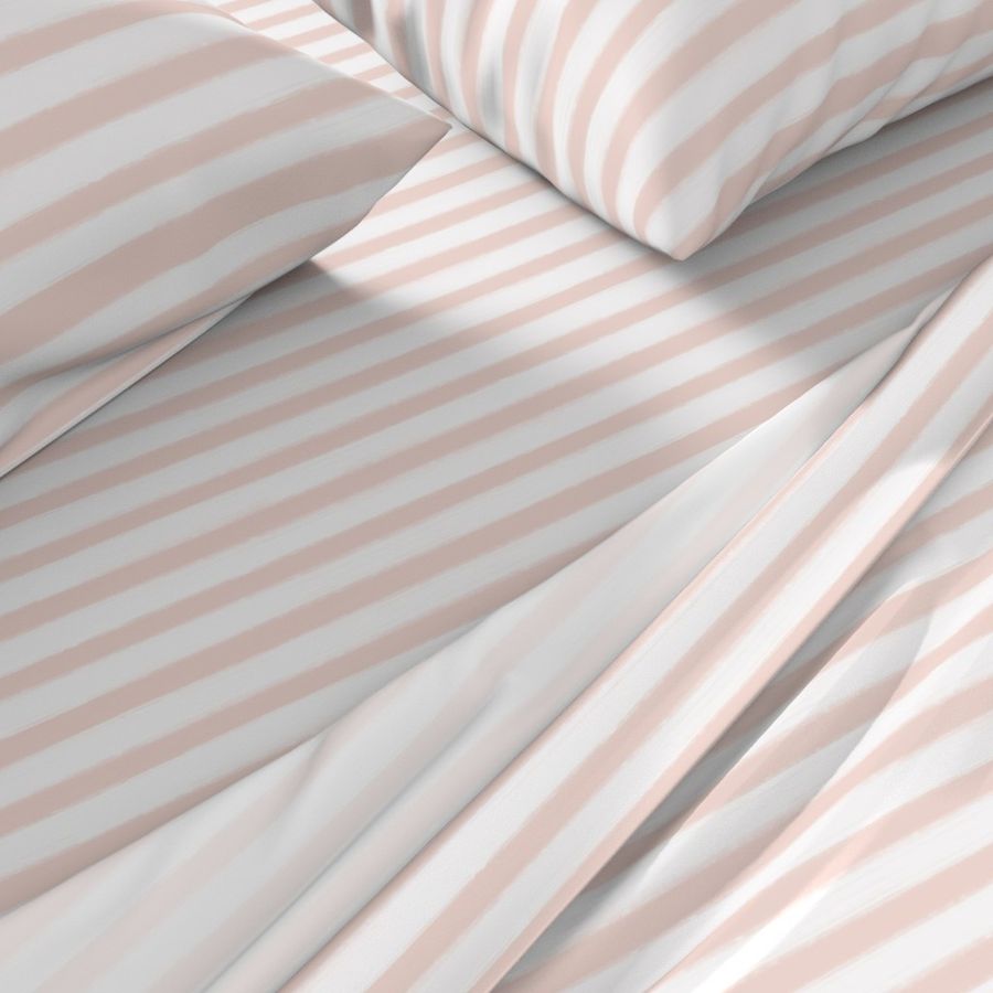 .5” Pastel Paint Stripe - Blush/white