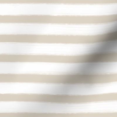 .5” Pastel Paint Stripe - Beige/white