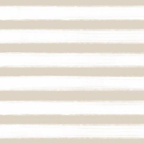 .5” Pastel Paint Stripe - Beige/white