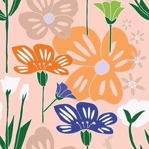 Blush Floral Meadow pattern