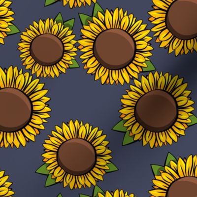 Sunflowers - blue