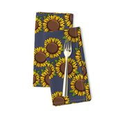 Sunflowers - blue