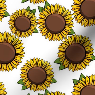 Sunflowers - White