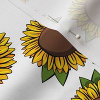 Sunflowers - White