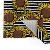 Sunflowers - black stripes