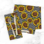 Sunflowers - black stripes