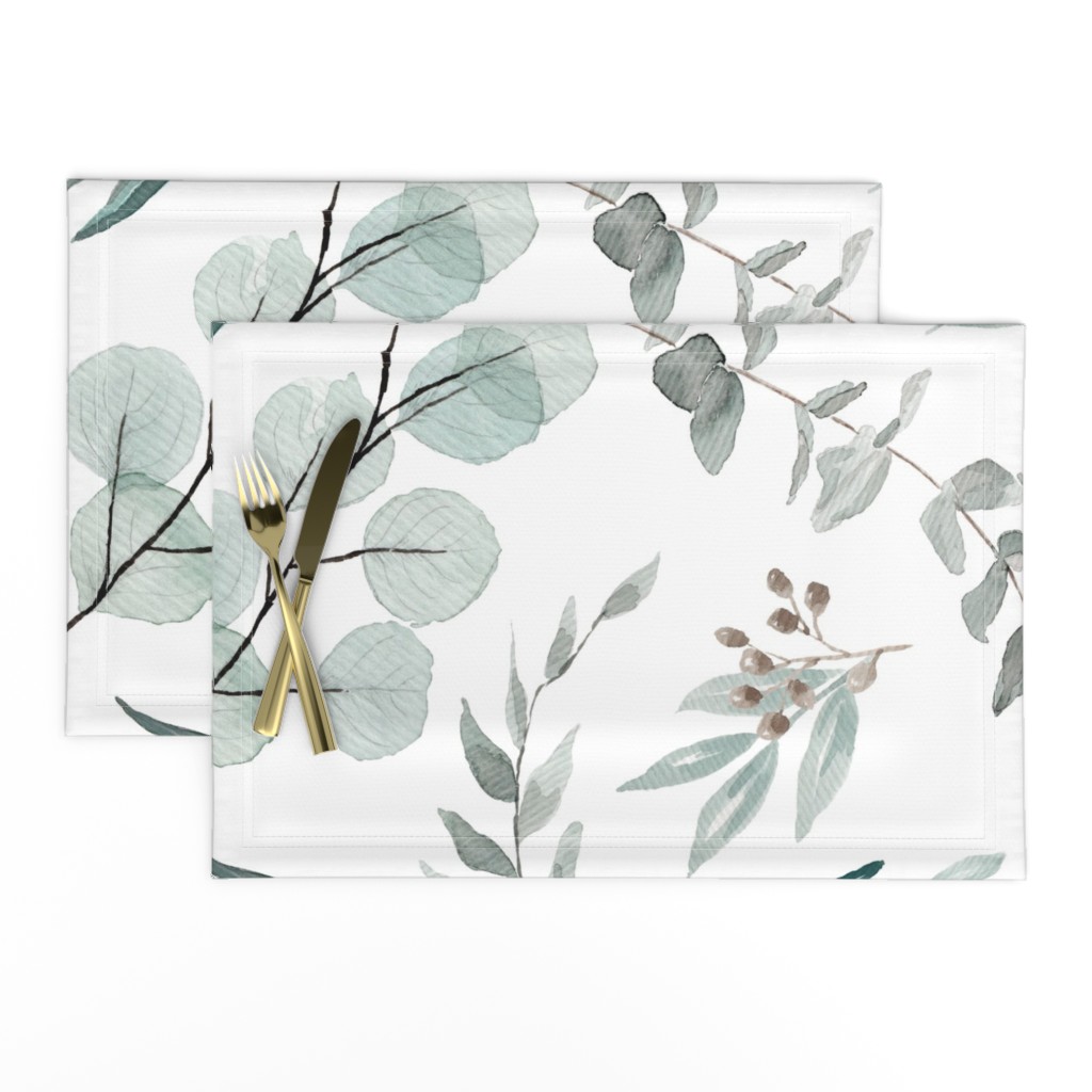 JUMBO Botanical Wallpaper Eucalyptus Native Edition 1 Large Scale Wallpaper