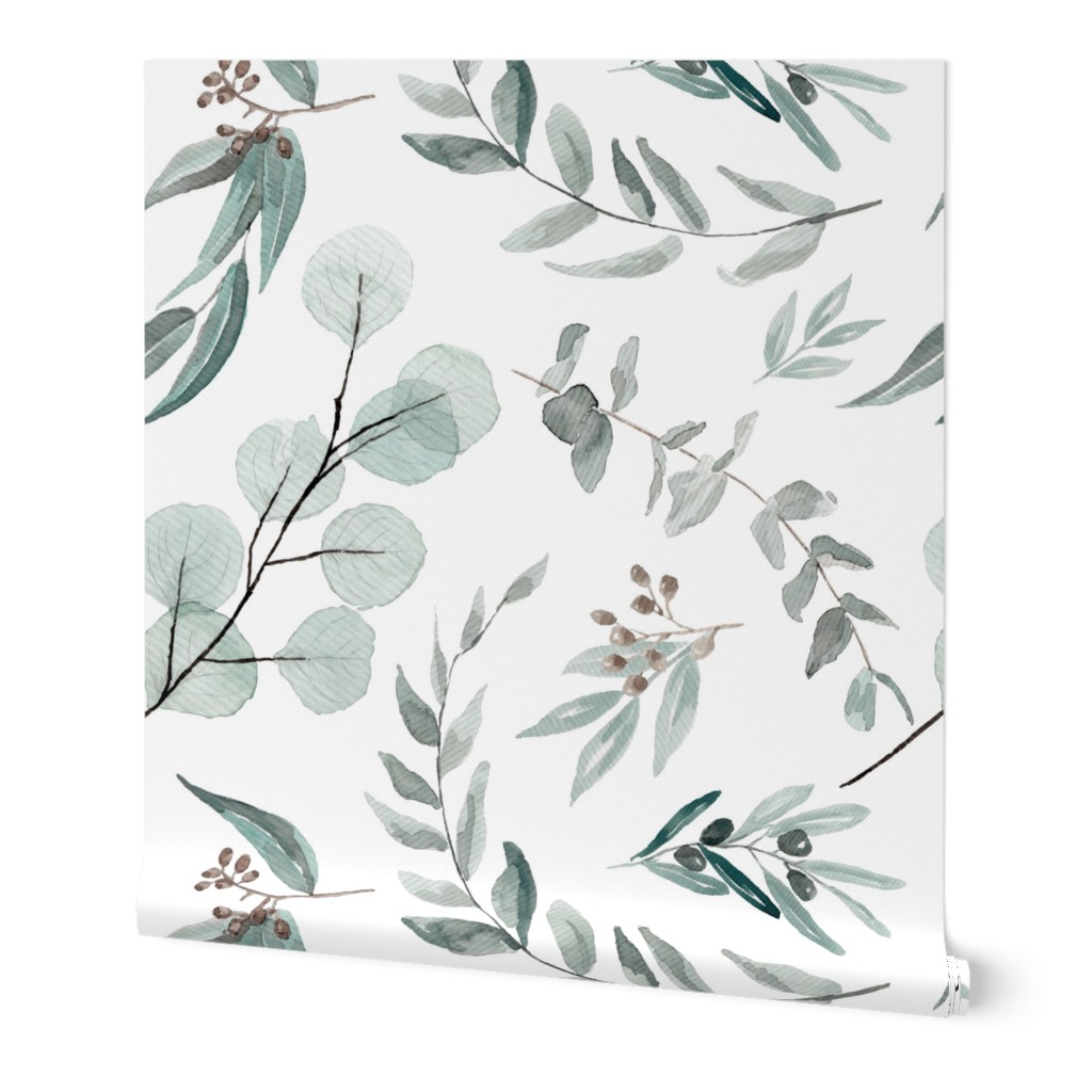 JUMBO Botanical Wallpaper Eucalyptus Native Edition 1 Large Scale Wallpaper