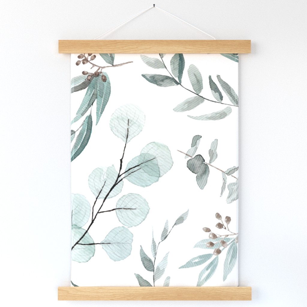 JUMBO Botanical Wallpaper Eucalyptus Native Edition 1 Large Scale Wallpaper