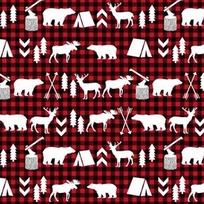 MINI - buffalo plaid woodland christmas winter fall cabin print