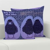 Baby Raven Plush Pillow