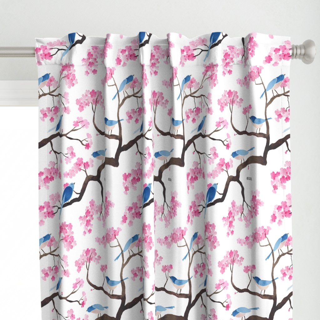 Cherry blossom birds