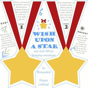 Wish upon a star hanging ornament