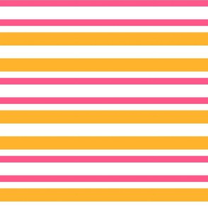  orange pink and white stripe