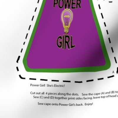 Power Girl Doll Pattern