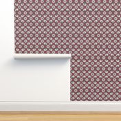 Turkey Polka Kerchief on Red Plum | Ripe Figs