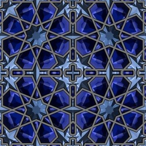 Fancy Blueberry Blue Tile