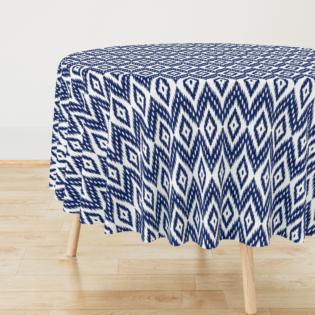 ikat navy blue