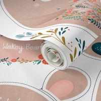 Sleepy Wakey Bear DIY fat quarter