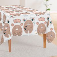 Sleepy Wakey Bear DIY fat quarter