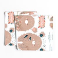 Sleepy Wakey Bear DIY fat quarter