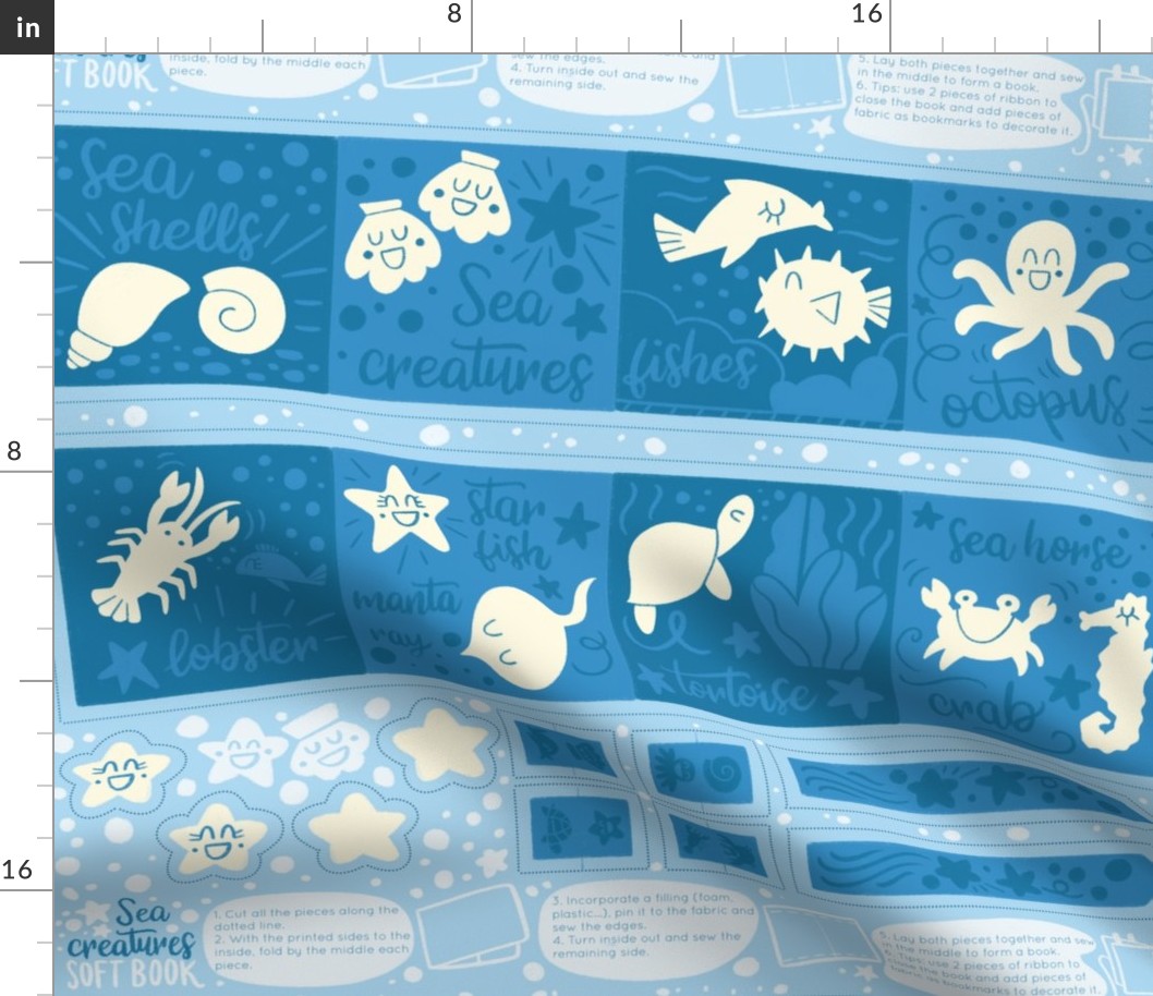 Sea creatures soft book