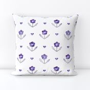 Vintage lovely floral pattern in purple