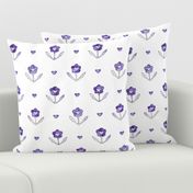 Vintage lovely floral pattern in purple