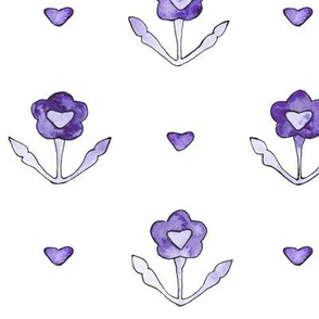 Vintage lovely floral pattern in purple