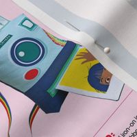 Instant Camera cut and sew plushie