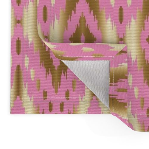 pink gold ikat