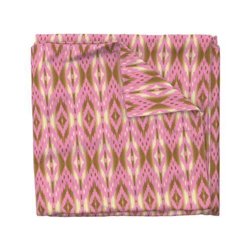 pink gold ikat