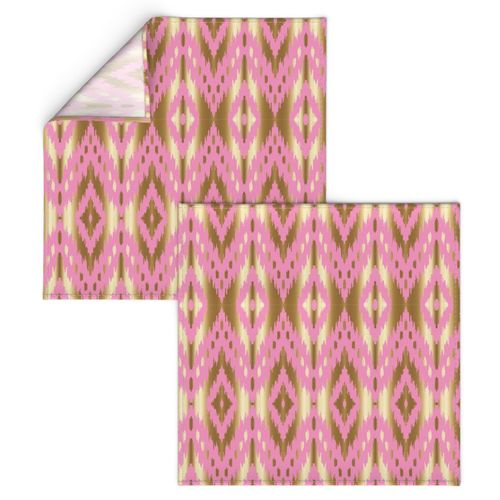 pink gold ikat