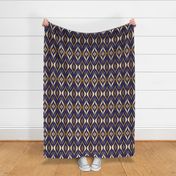 navy gold ikat navy and gold 