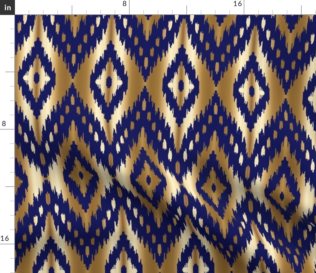 navy gold ikat navy and gold 