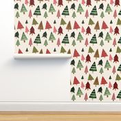 8" Holiday Pines // Cream