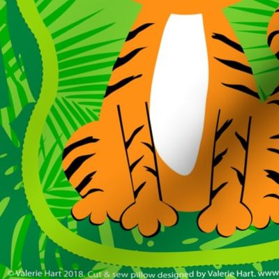 Tango the Tiger Cut & Sew Safari Plushie Pillow Pattern