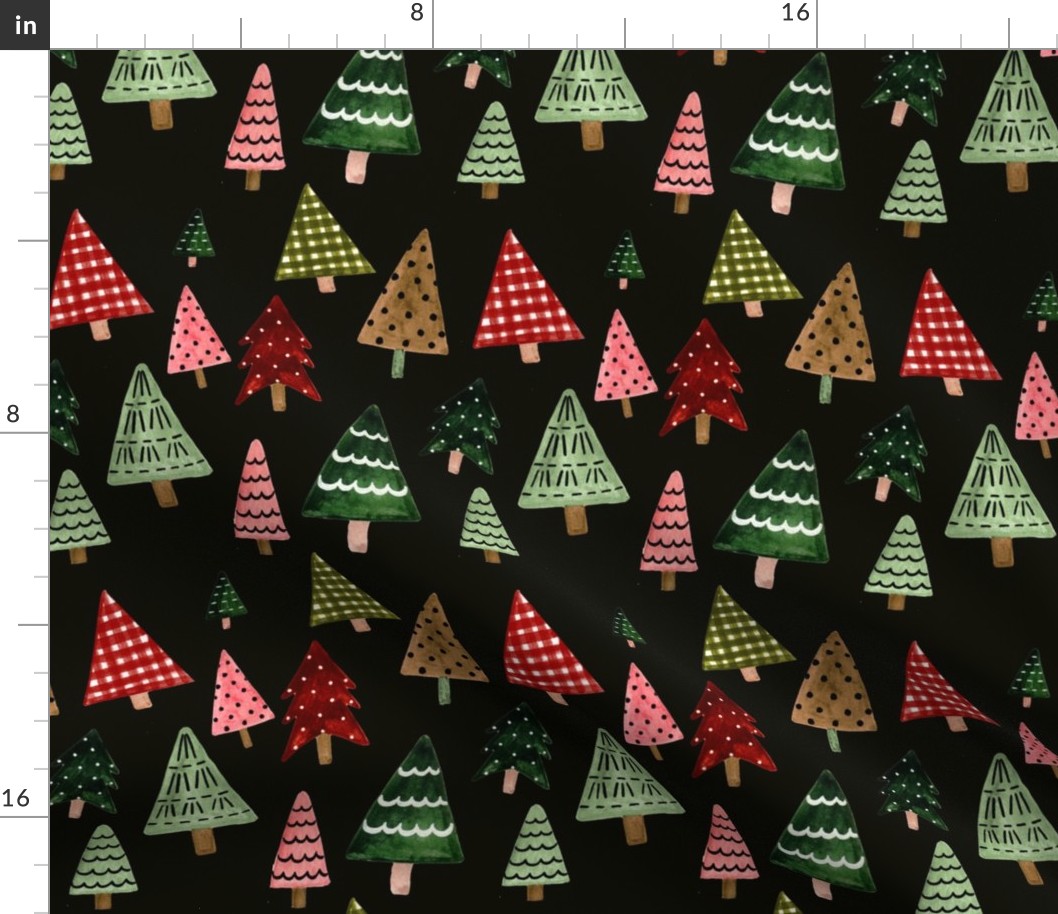 8" Holiday Pines // Black