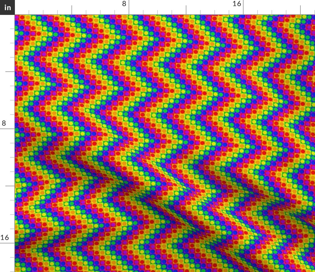 Zigzag Rainbow Pokadot