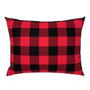 Buffalo Plaid // Red & Black ~ 2" Squares