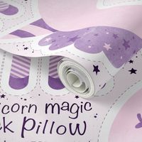 Unicorn magic neck pillow pink