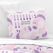 Unicorn magic neck pillow pink