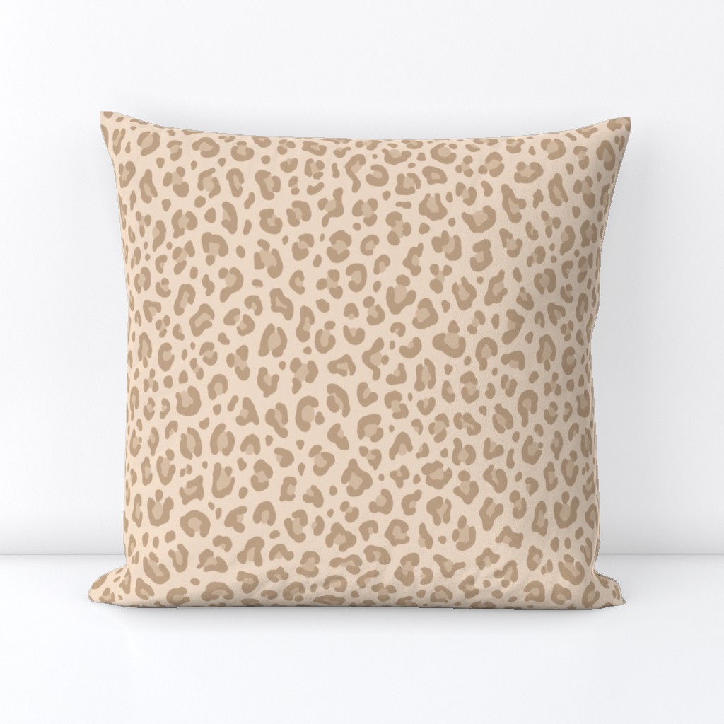 ★ LIGHT LEOPARD ★ Leopard Print in Beige - Medium Scale / Collection : Leopard spots – Punk Rock Animal Print