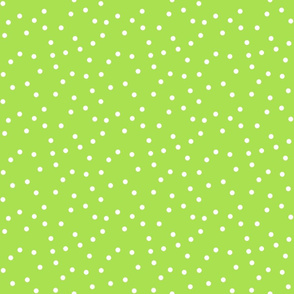 neon green with white dots