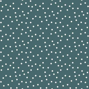  dark teal with white dots