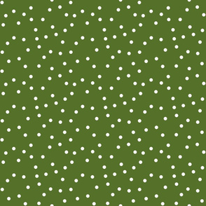 dark green with white dots